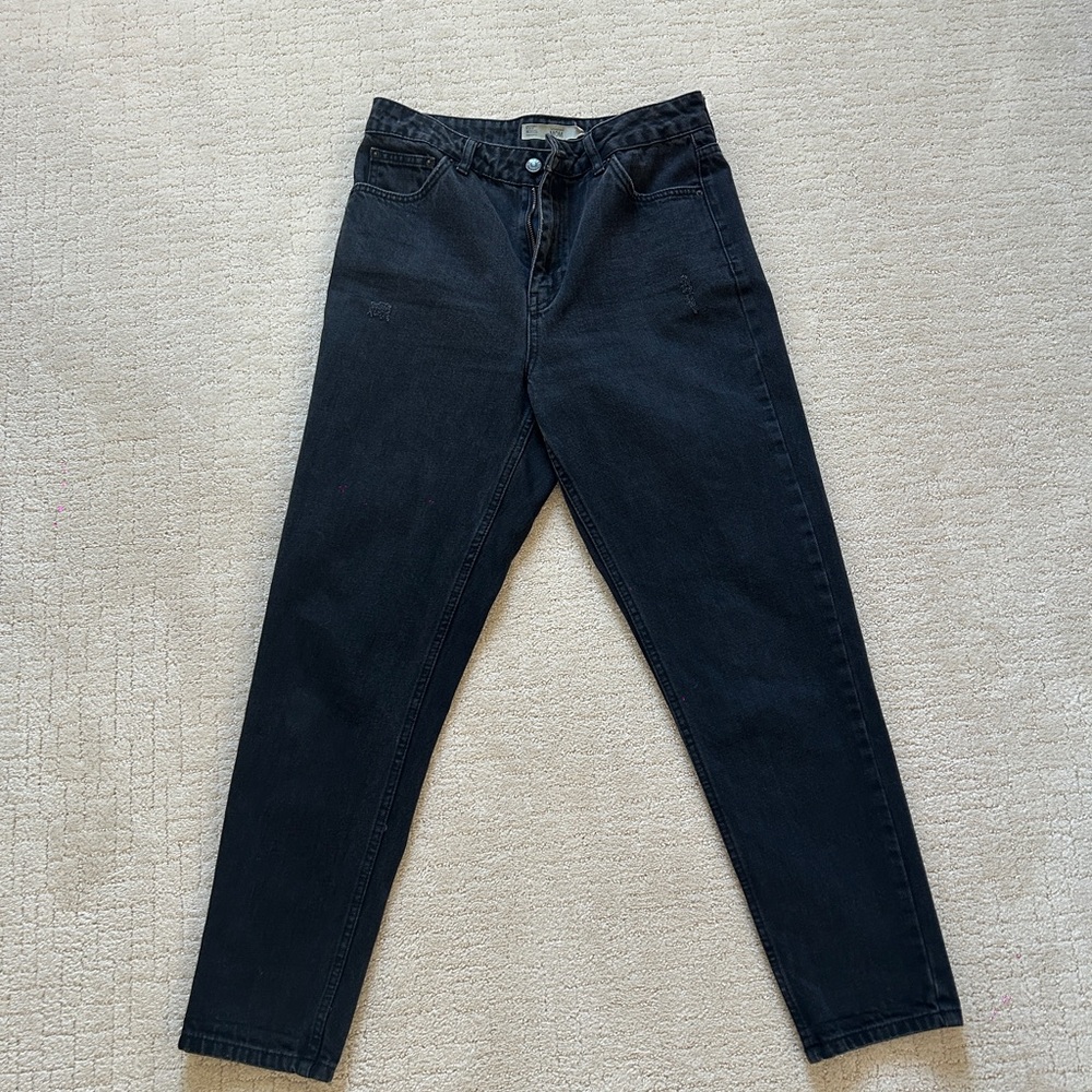 Topshop Moto MOM Black Jeans